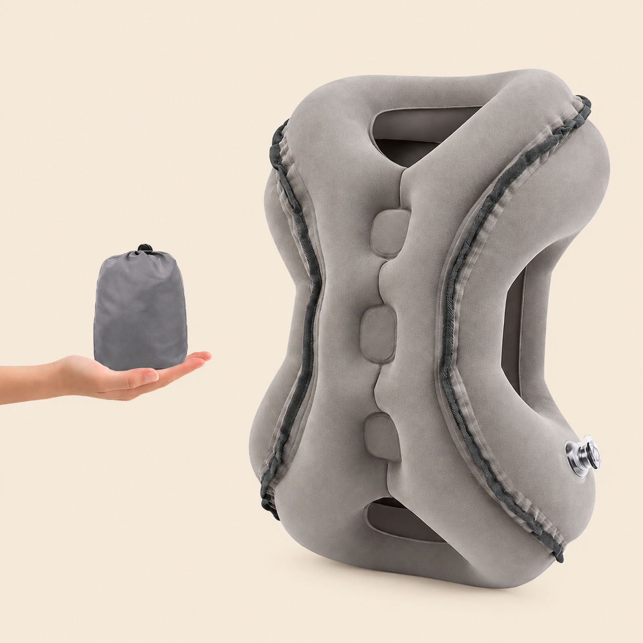 😴 Limited-Time 60% OFF | Inflatable Travel Pillow – Fold, Pack & Rest Anywhere ✈️