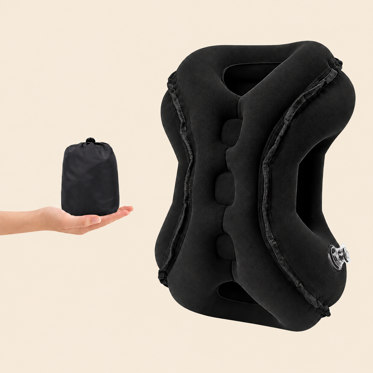 😴 Limited-Time 60% OFF | Inflatable Travel Pillow – Fold, Pack & Rest Anywhere ✈️
