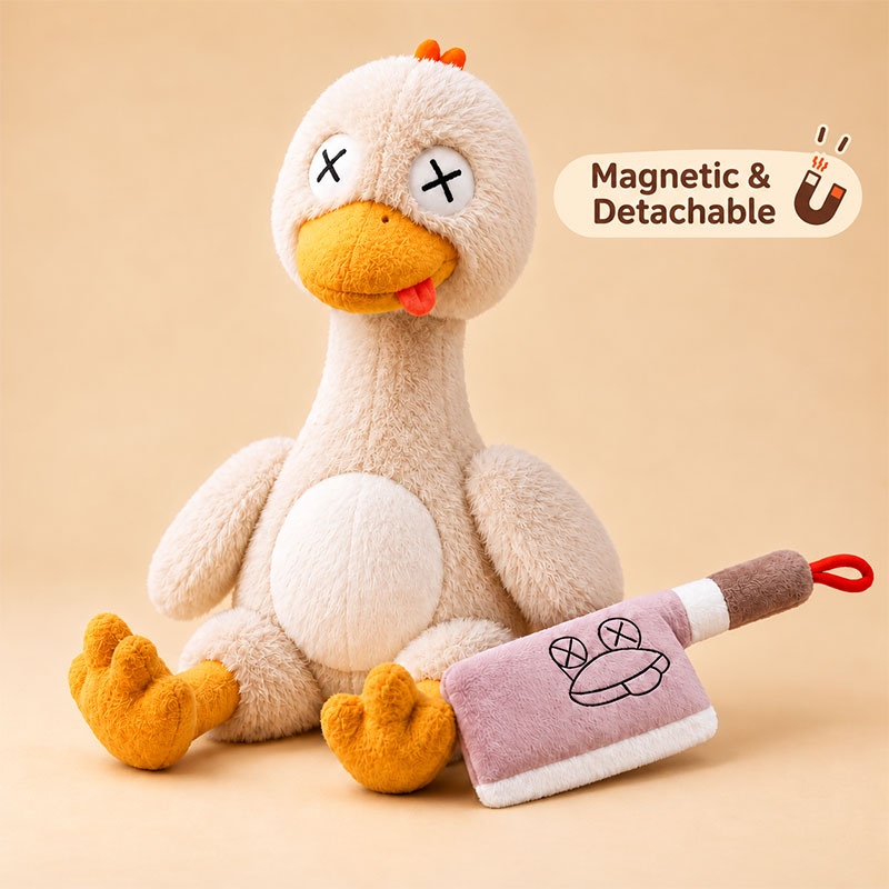 🐥 Today Only - 50% Off | Magnetic Duck Plush with Toy Cleaver – Snap & Play! ✨