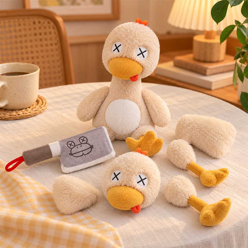 🐥 Today Only - 50% Off | Magnetic Duck Plush with Toy Cleaver – Snap & Play! ✨