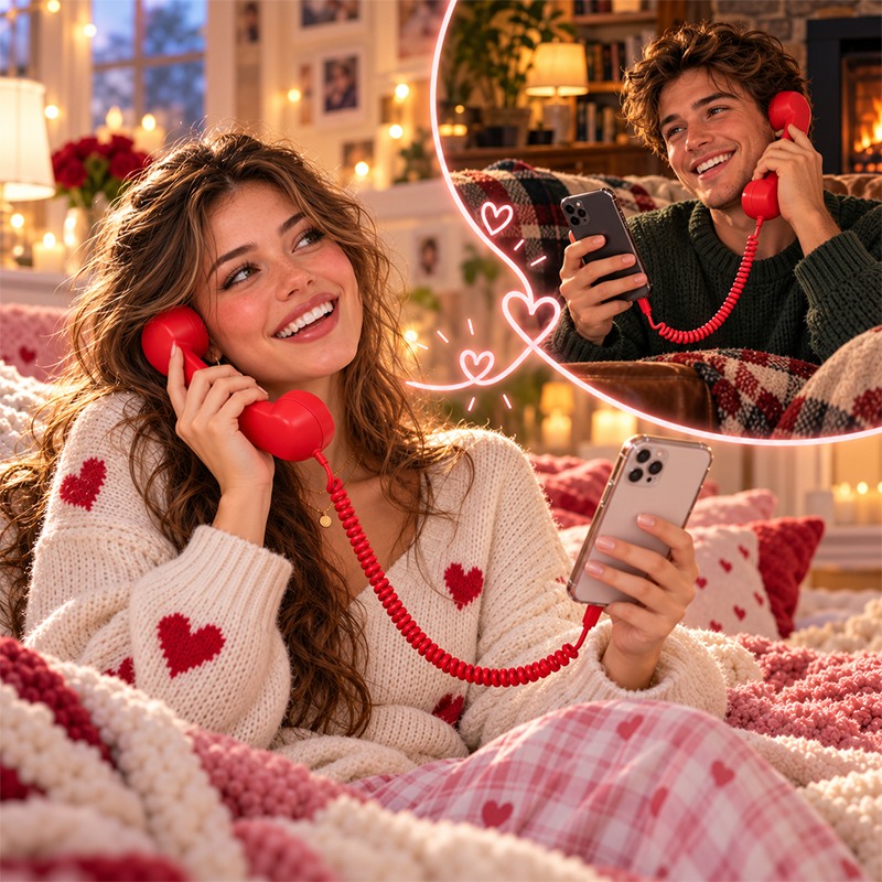 📞 Retro Revival – 49% Off | Wired Phone Handset for Smartphones