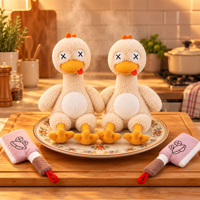 🐥 Today Only - 50% Off | Magnetic Duck Plush with Toy Cleaver – Snap & Play! ✨