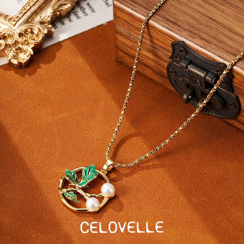 Liora Reverie Pearl Leaf Pendant Necklace product image 6