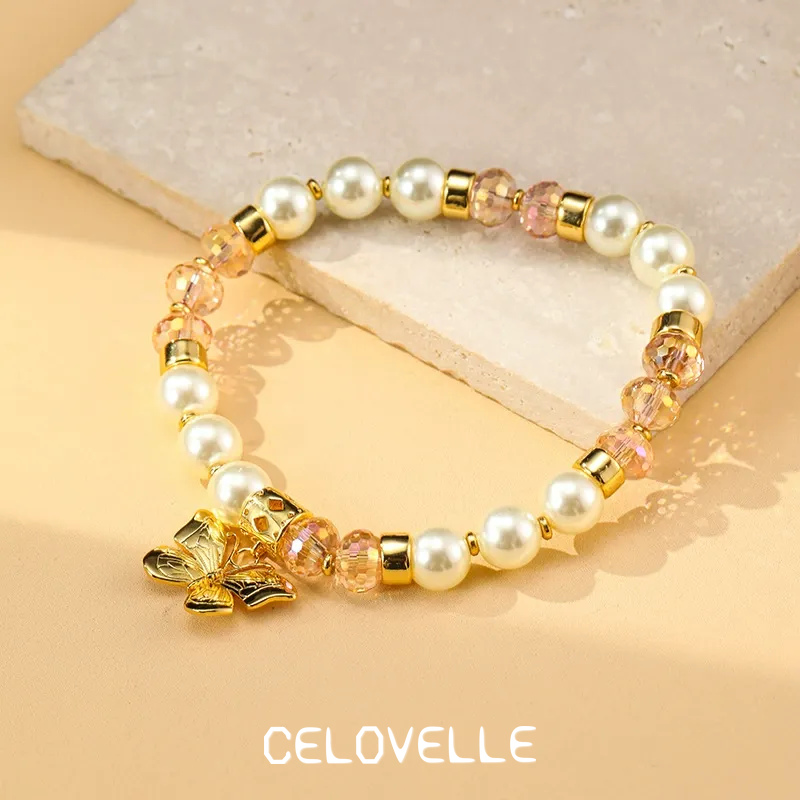 Marielle Lustre Pearl Butterfly Beaded Bracelet product image 2