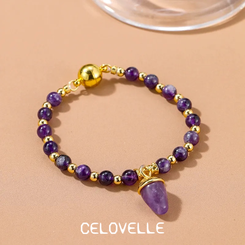 Valentina Lustre Amethyst-Tone Crystal Beaded Bracelet product image 2