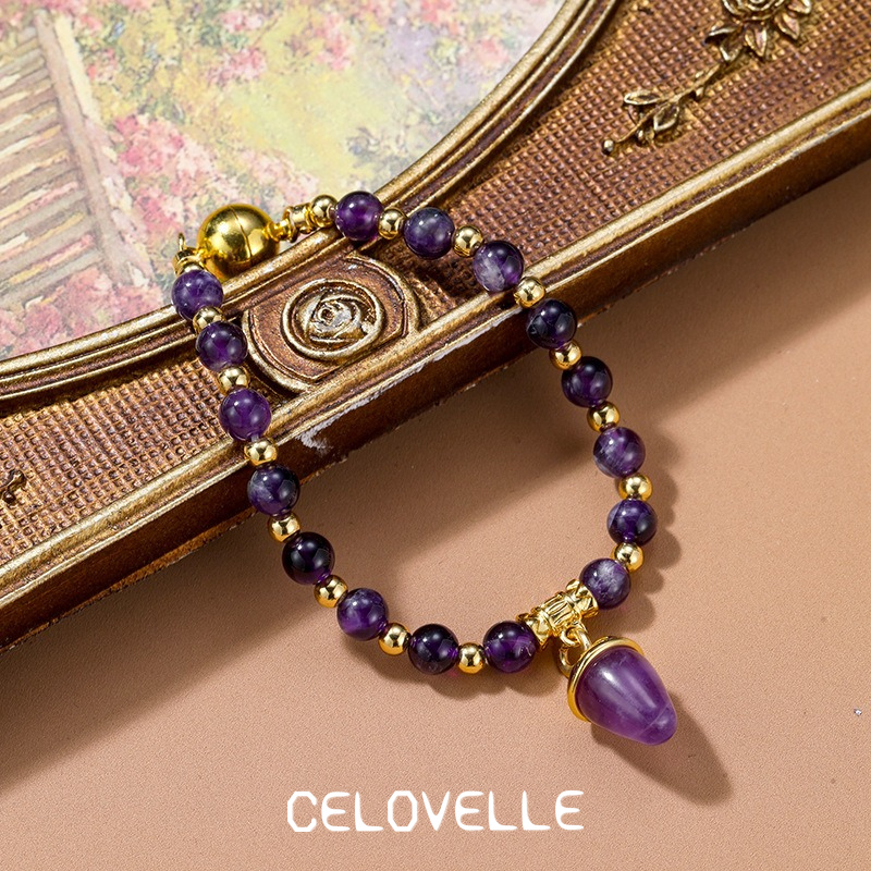 Valentina Lustre Amethyst-Tone Crystal Beaded Bracelet product image 7