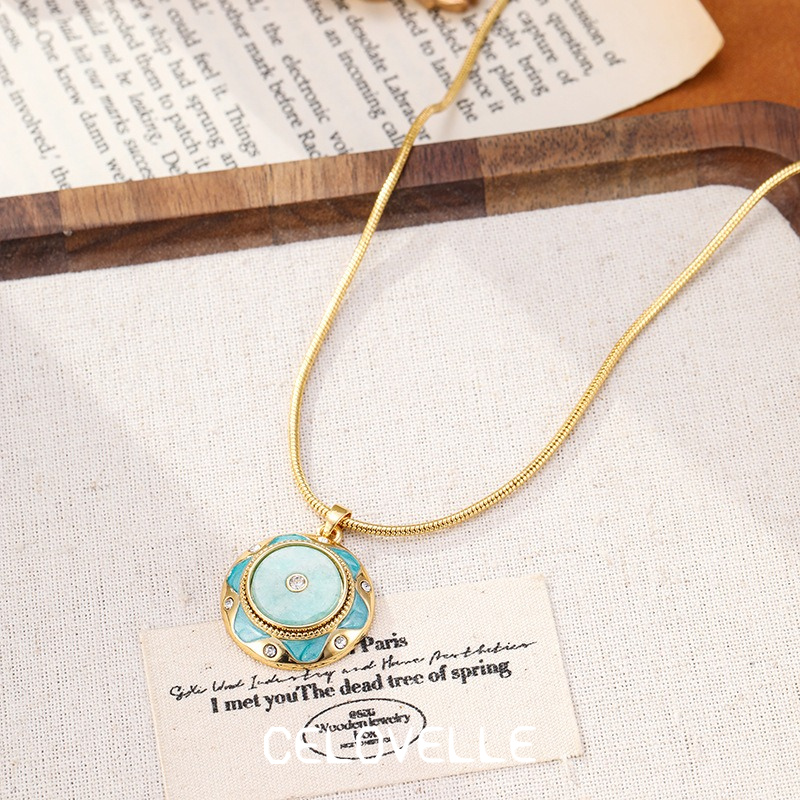 Amara Lustre Floral Enamel Pendant Necklace product image 6