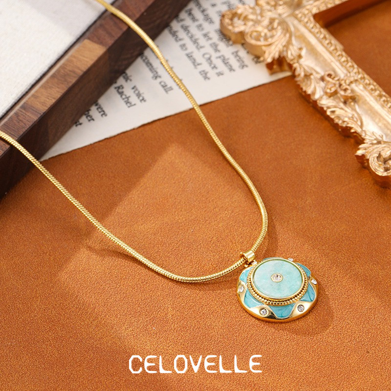 Amara Lustre Floral Enamel Pendant Necklace product image 8