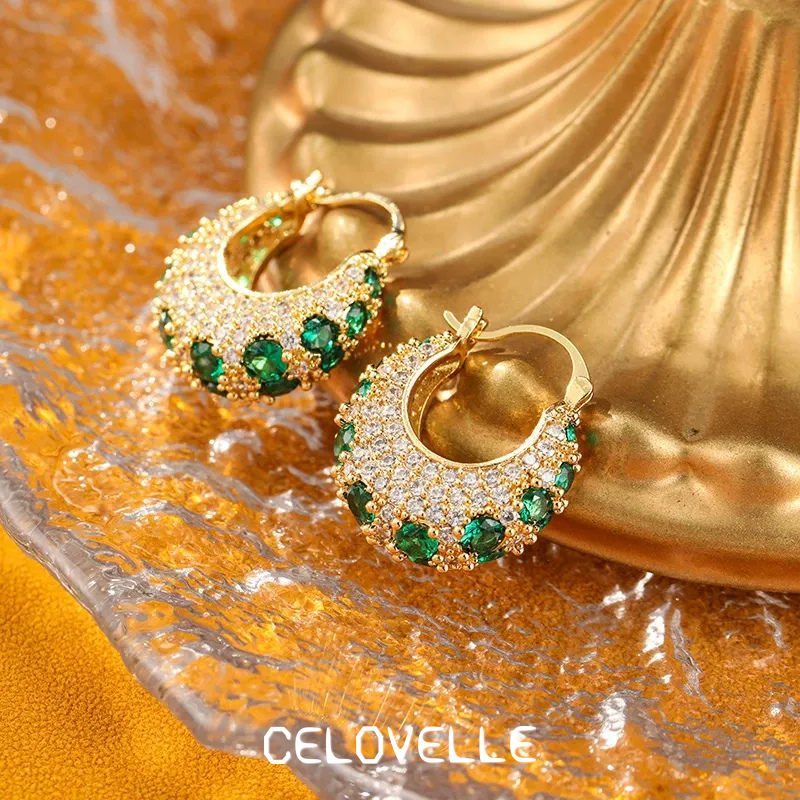 Amara Nocturne Crystal Hoop Earrings product image 4