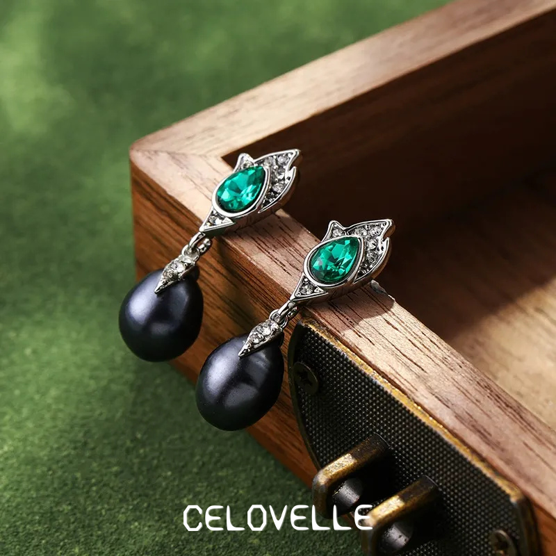 Aurelia Nocturne Pearl Fringe Drop Earrings product image 1