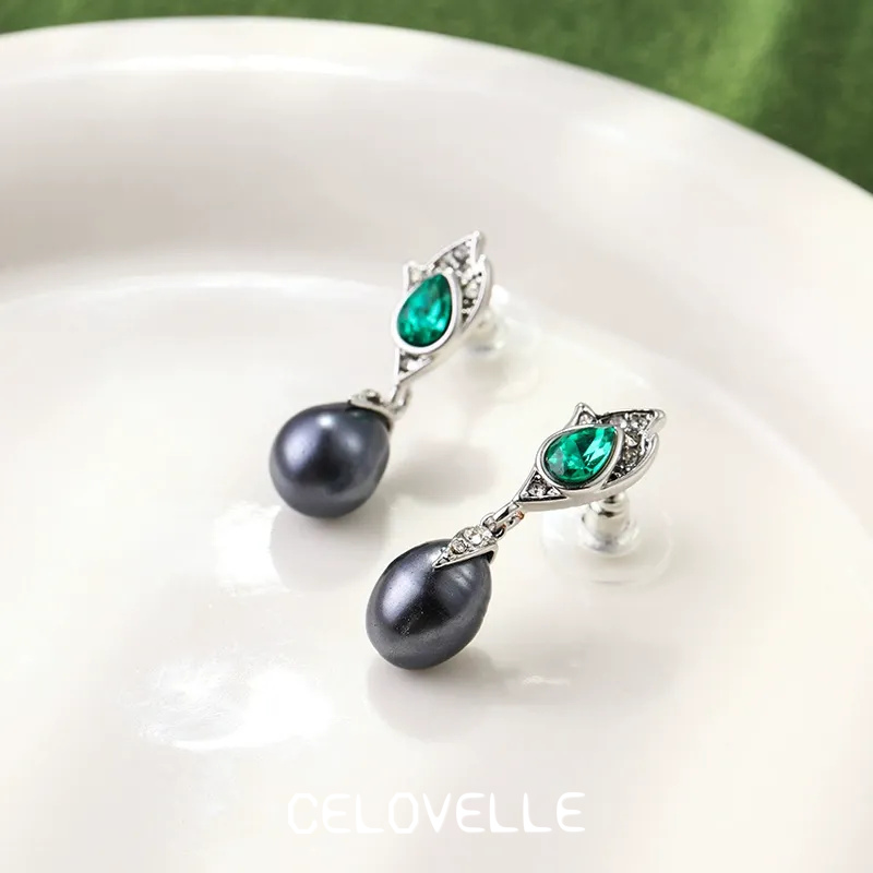 Aurelia Nocturne Pearl Fringe Drop Earrings product image 2