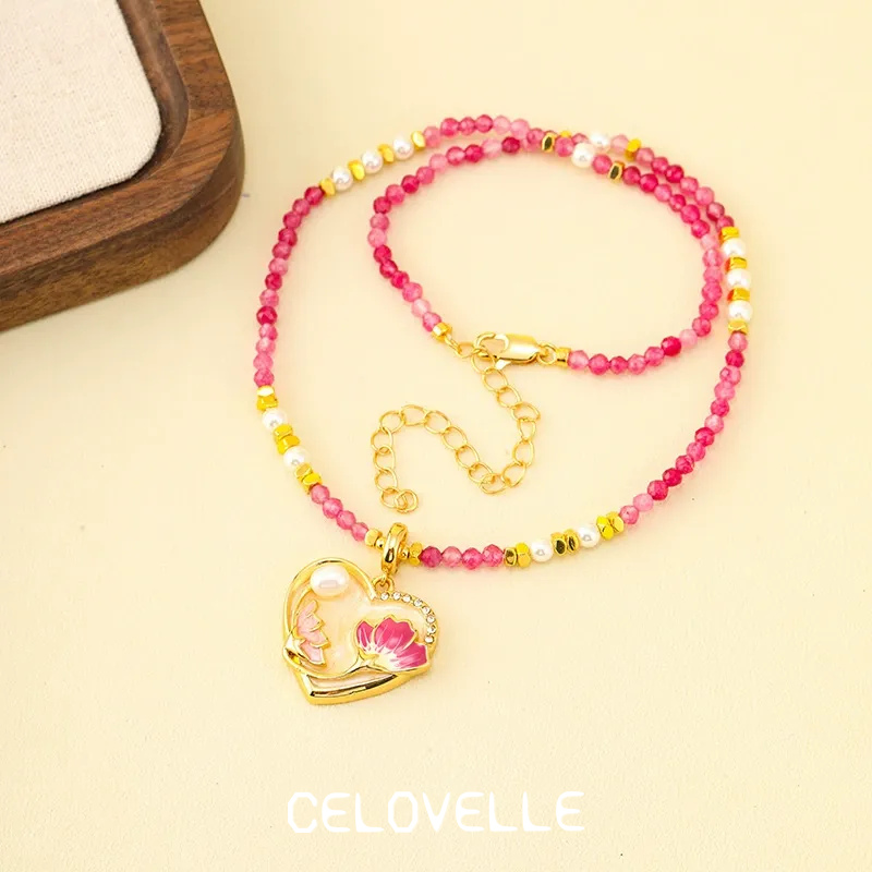 Elara Lustre Pearl Heart Pendant Necklace product image 2