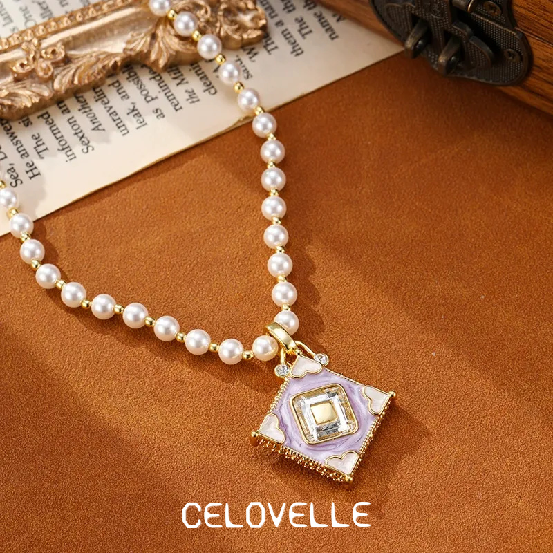Celeste Lustre Pearl Heart Pendant Necklace product image 2