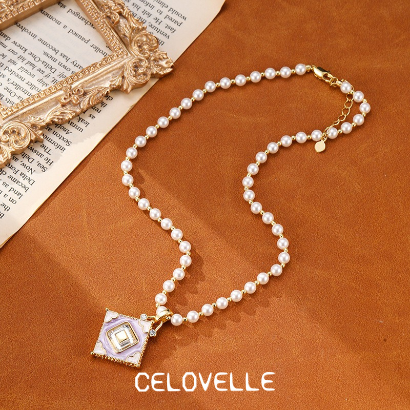 Celeste Lustre Pearl Heart Pendant Necklace product image 3