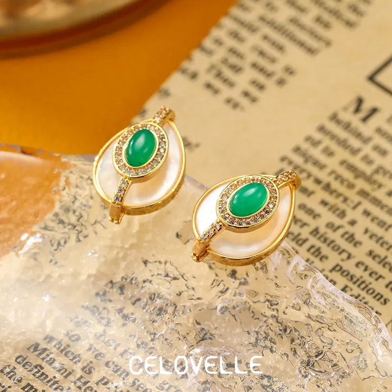 Sabine Lustre Teardrop Geometric Stud Earrings product image 1