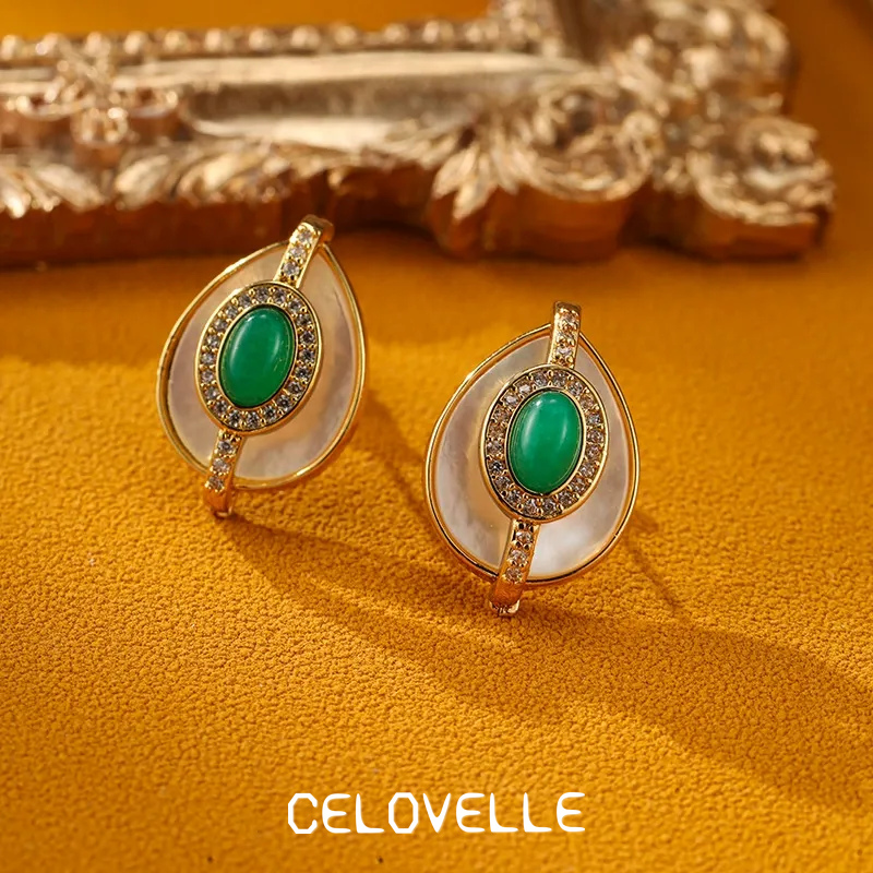 Sabine Lustre Teardrop Geometric Stud Earrings product image 2