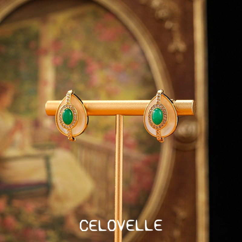Sabine Lustre Teardrop Geometric Stud Earrings product image 4