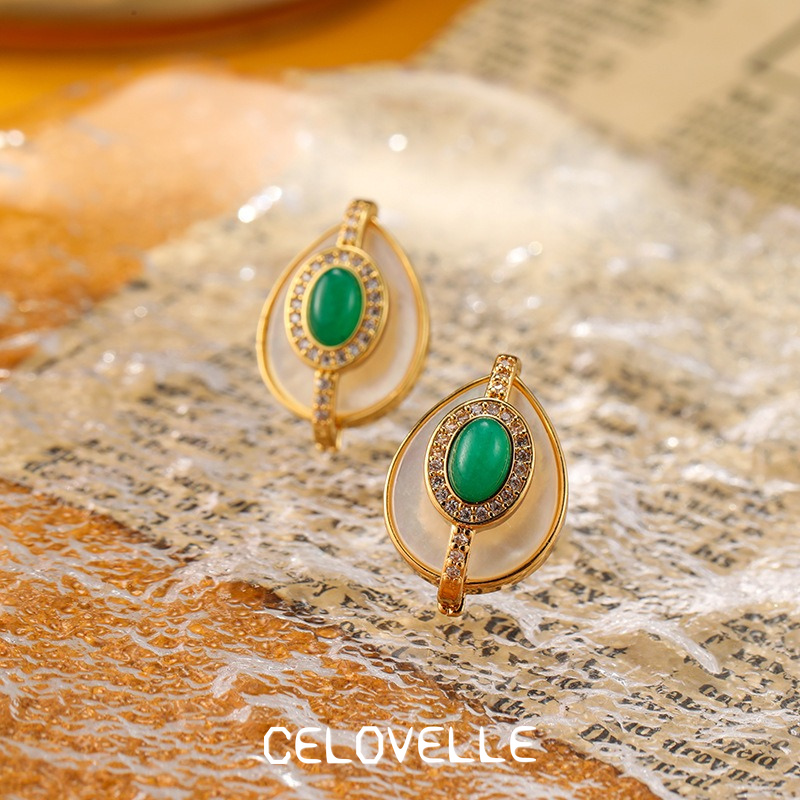 Sabine Lustre Teardrop Geometric Stud Earrings product image 5