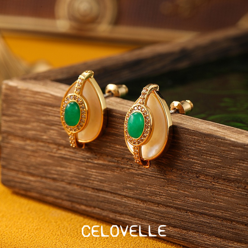 Sabine Lustre Teardrop Geometric Stud Earrings product image 7