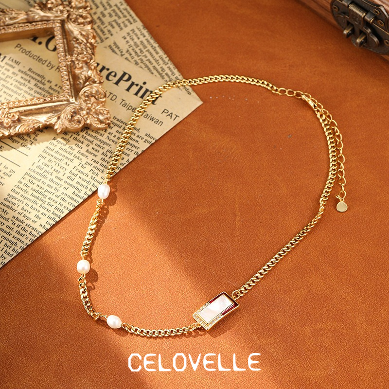 Noelle Nocturne Pearl Geometric Chain Bracelet product image 7