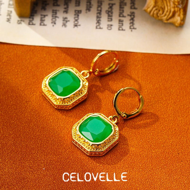 Evadne Nocturne Geometric Crystal Hoop Earrings product image 7