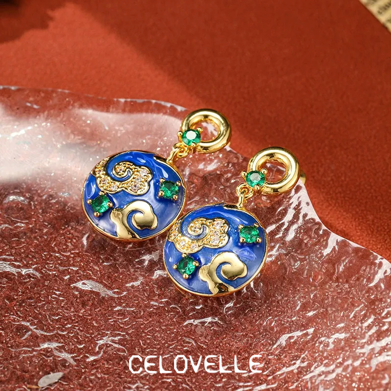 Aurelia Gleam Enamel Drop Earrings product image 1