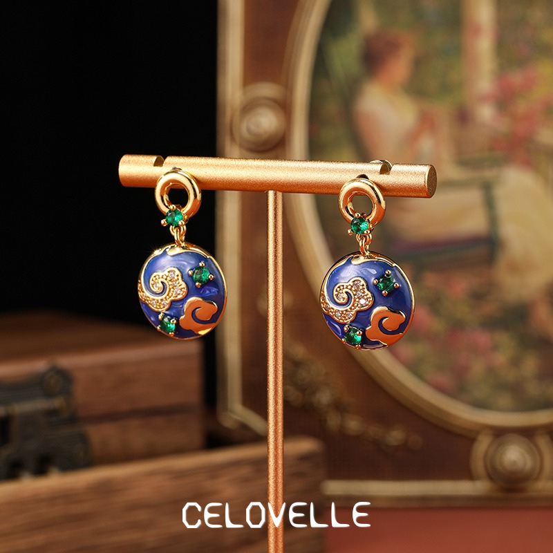 Aurelia Gleam Enamel Drop Earrings product image 3