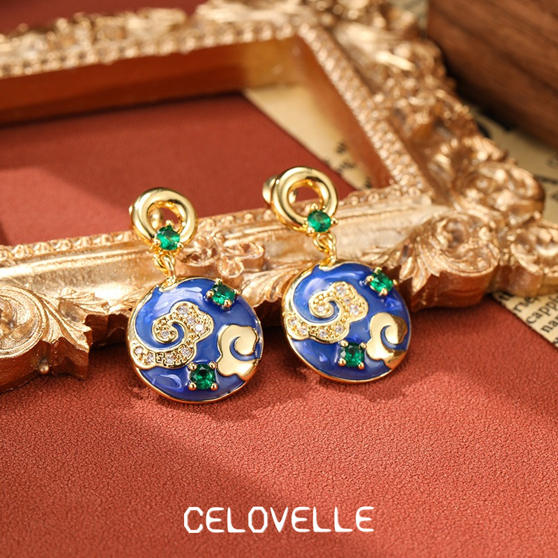Aurelia Gleam Enamel Drop Earrings product image 4