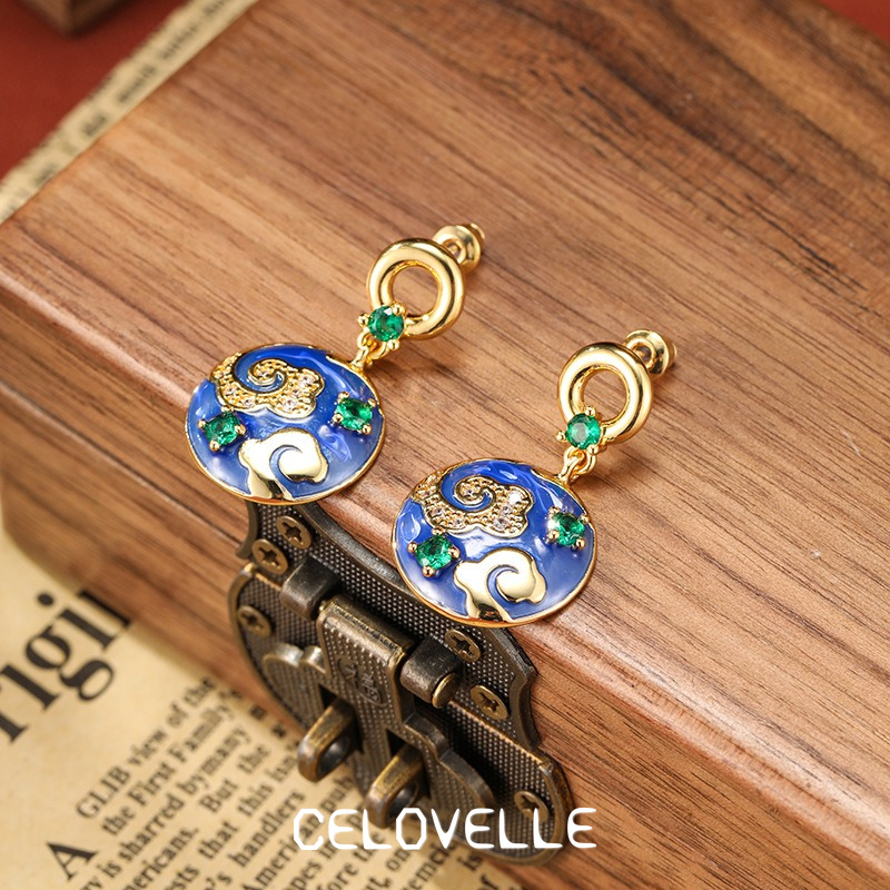 Aurelia Gleam Enamel Drop Earrings product image 5