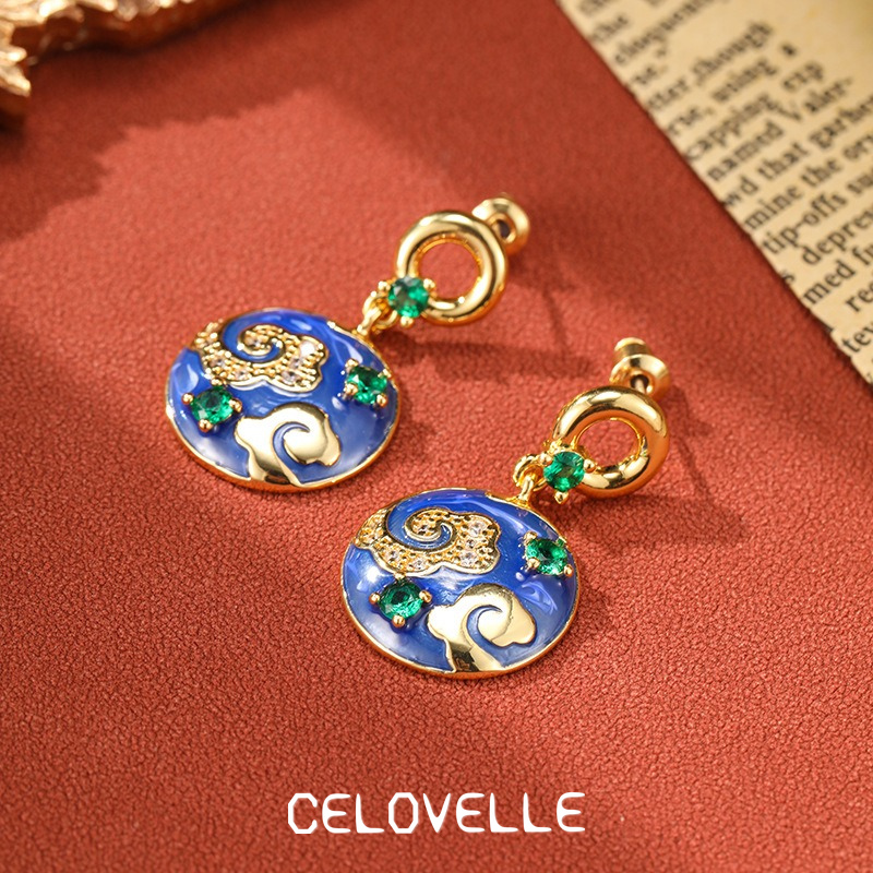 Aurelia Gleam Enamel Drop Earrings product image 6