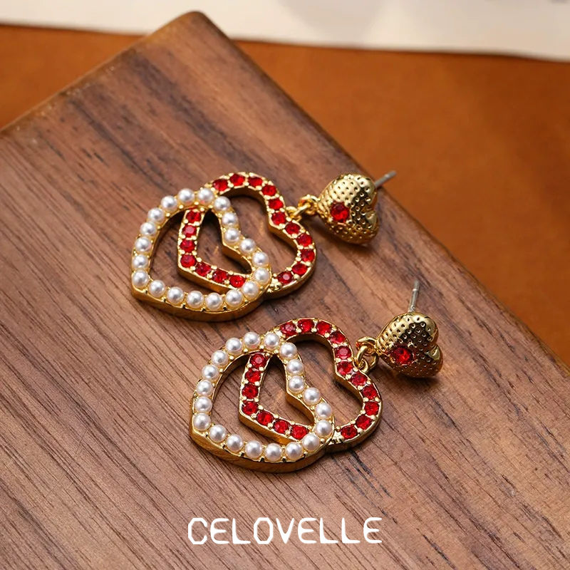 Valentina Bloom Pearl Heart Stud Earrings product image 3