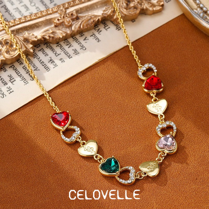 Estelle Bloom Heart Crystal Pendant Necklace product image 7