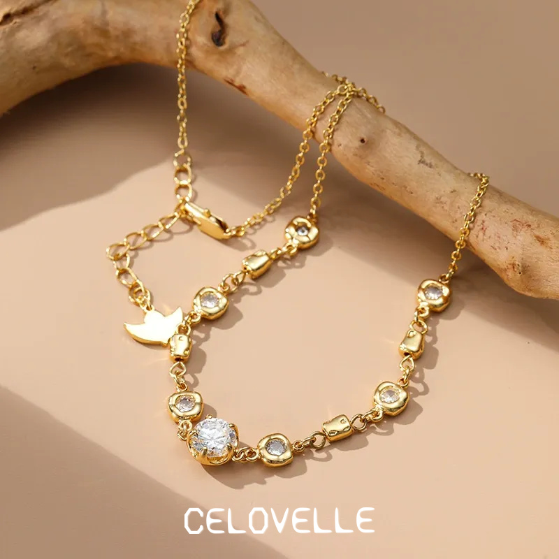 Ophelia Halo Crystal Pendant Necklace product image 2