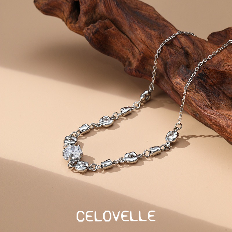 Ophelia Halo Crystal Pendant Necklace product image 5