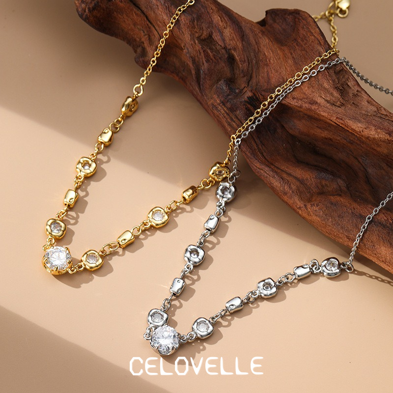 Ophelia Halo Crystal Pendant Necklace product image 6