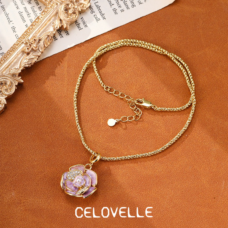 Liora Lustre Camellia Cat-Eye Pendant Necklace product image 4