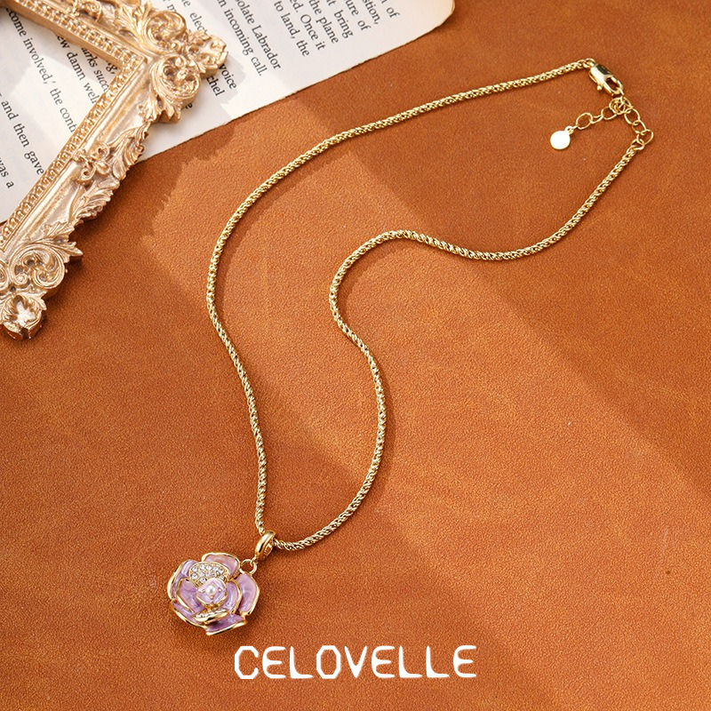Liora Lustre Camellia Cat-Eye Pendant Necklace product image 7