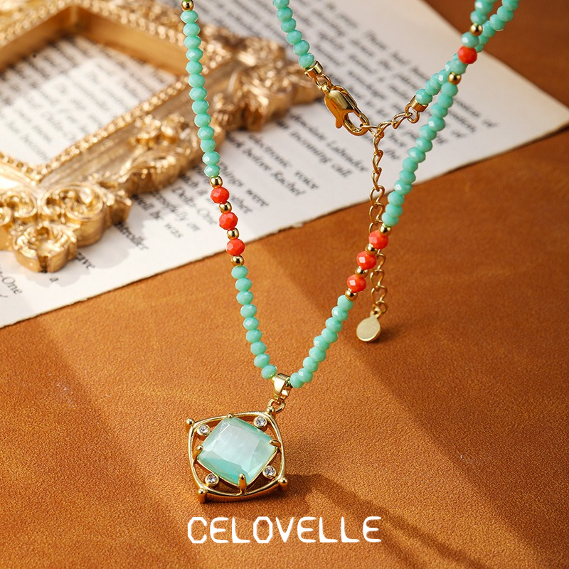 Seraphine Lustre Cat-Eye Pendant Necklace product image 5