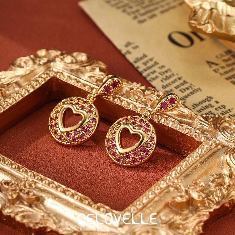 Cressida Reverie Heart Geometric Drop Earrings product image 3
