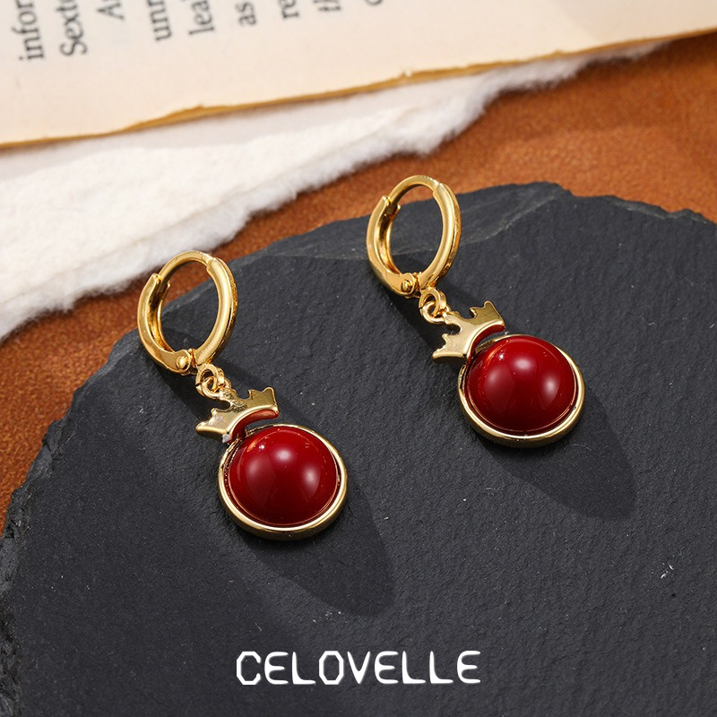 Isolde Lustre Fringe Crown Hoop Earrings product image 6