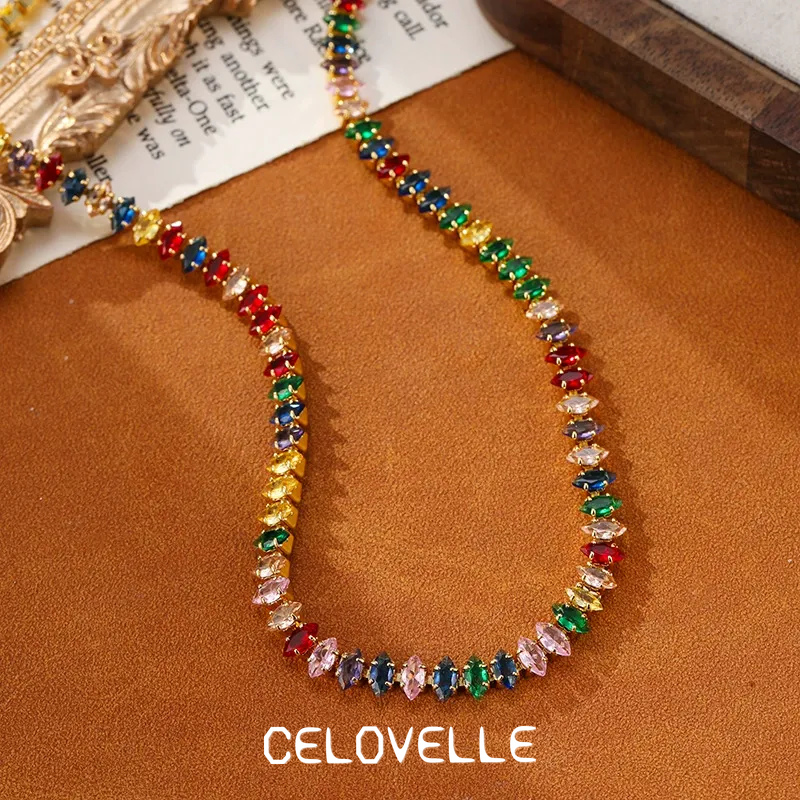 Solene Reverie Crystal Multicolor Chain Bracelet product image 8