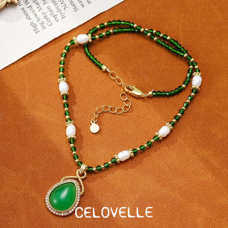 Solene Lustre Pearl Teardrop Pendant Necklace product image 2