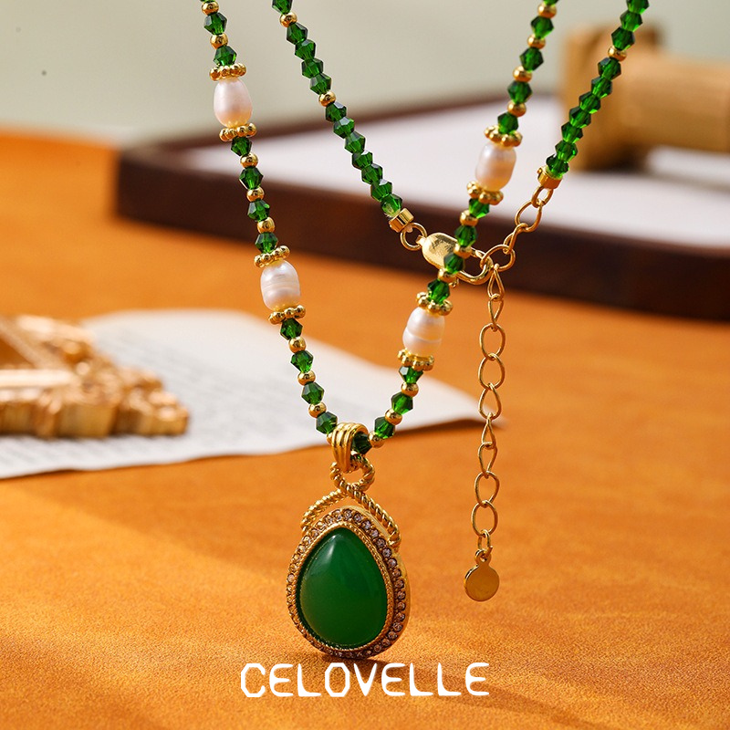 Solene Lustre Pearl Teardrop Pendant Necklace product image 5