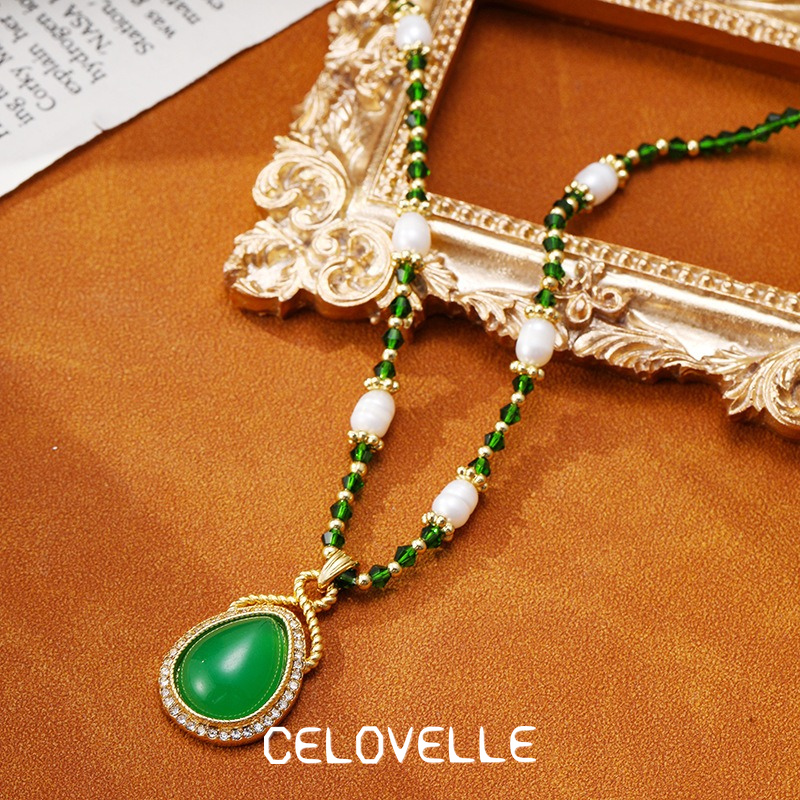 Solene Lustre Pearl Teardrop Pendant Necklace product image 6