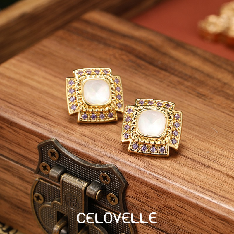 Ophelia Bloom Crystal Stud Earrings product image 6