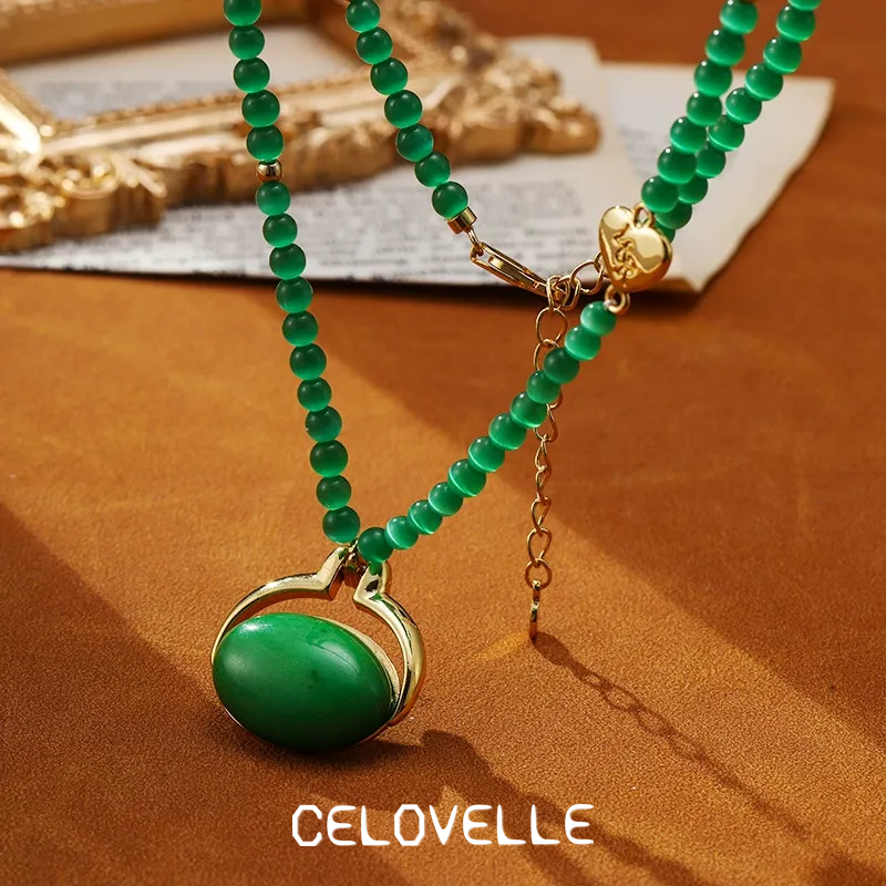Vesper Halo Cat-Eye Pendant Necklace product image 3
