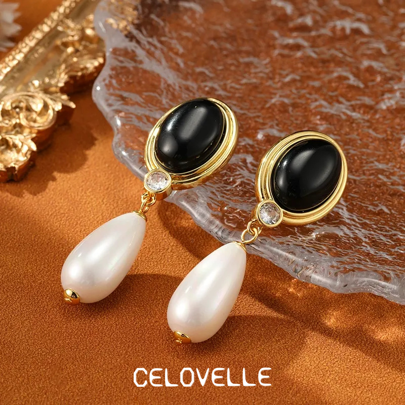 Liora Nocturne Pearl Fringe Stud Earrings product image 2