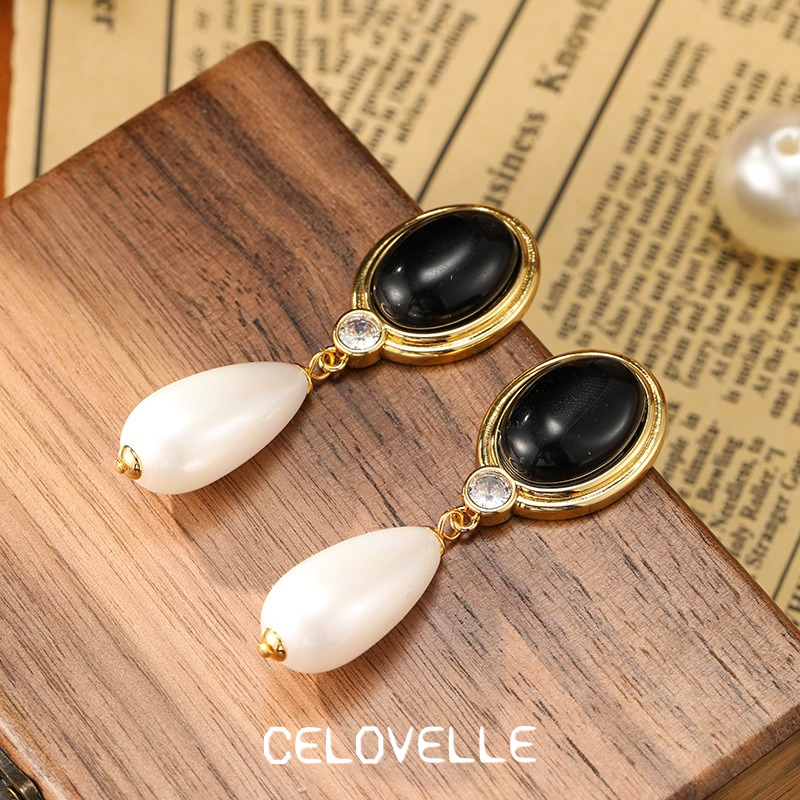 Liora Nocturne Pearl Fringe Stud Earrings product image 5