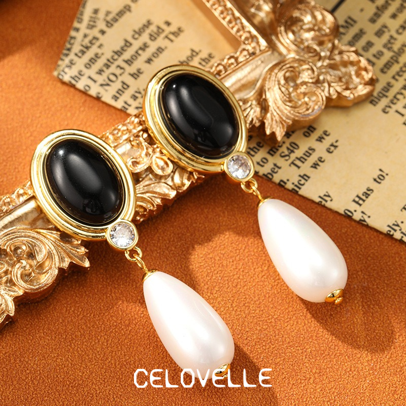Liora Nocturne Pearl Fringe Stud Earrings product image 6