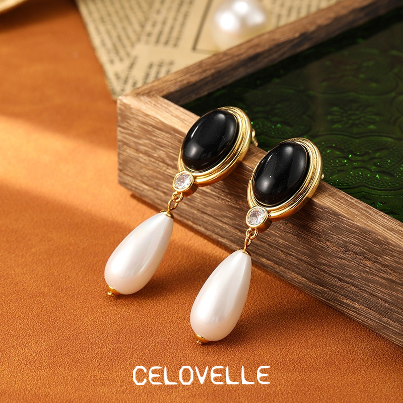 Liora Nocturne Pearl Fringe Stud Earrings product image 7